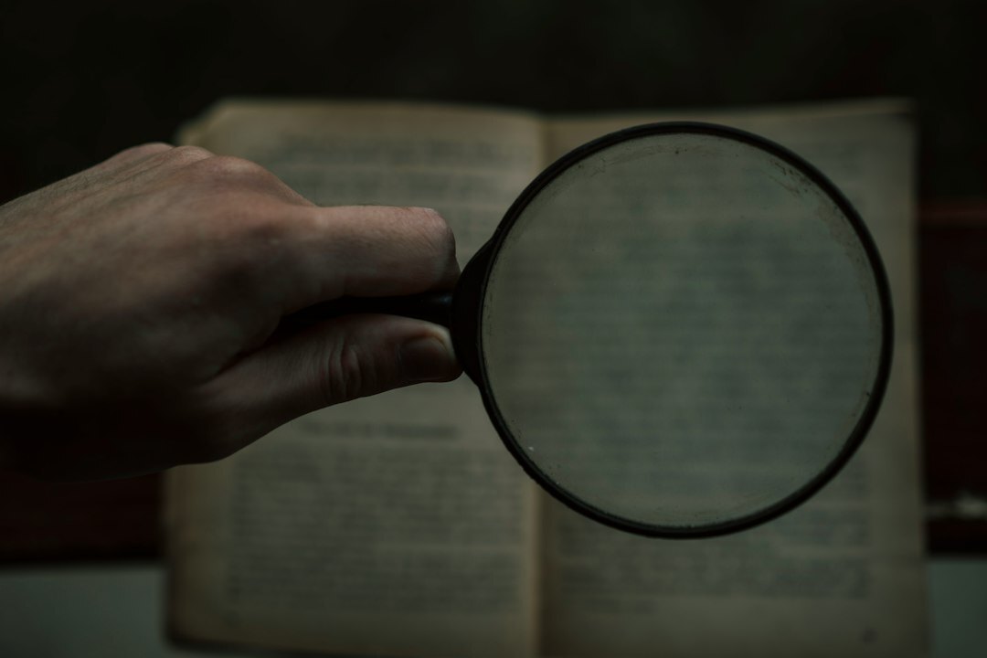 detective examining evidence