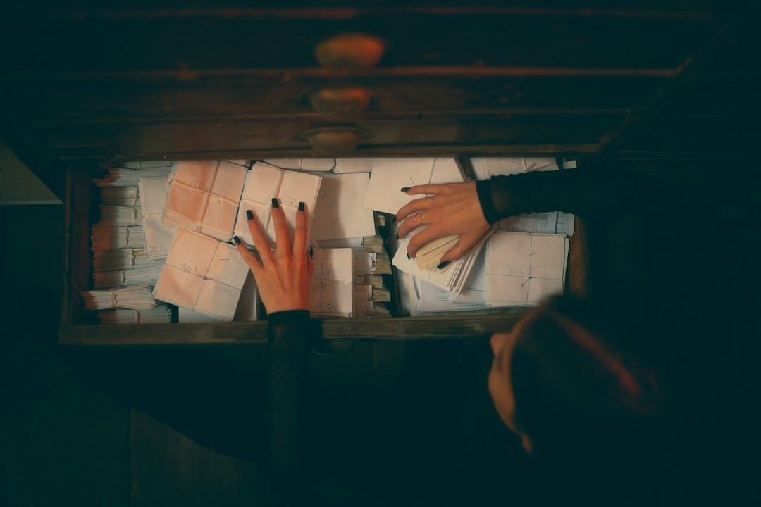 detective reviewing case files
