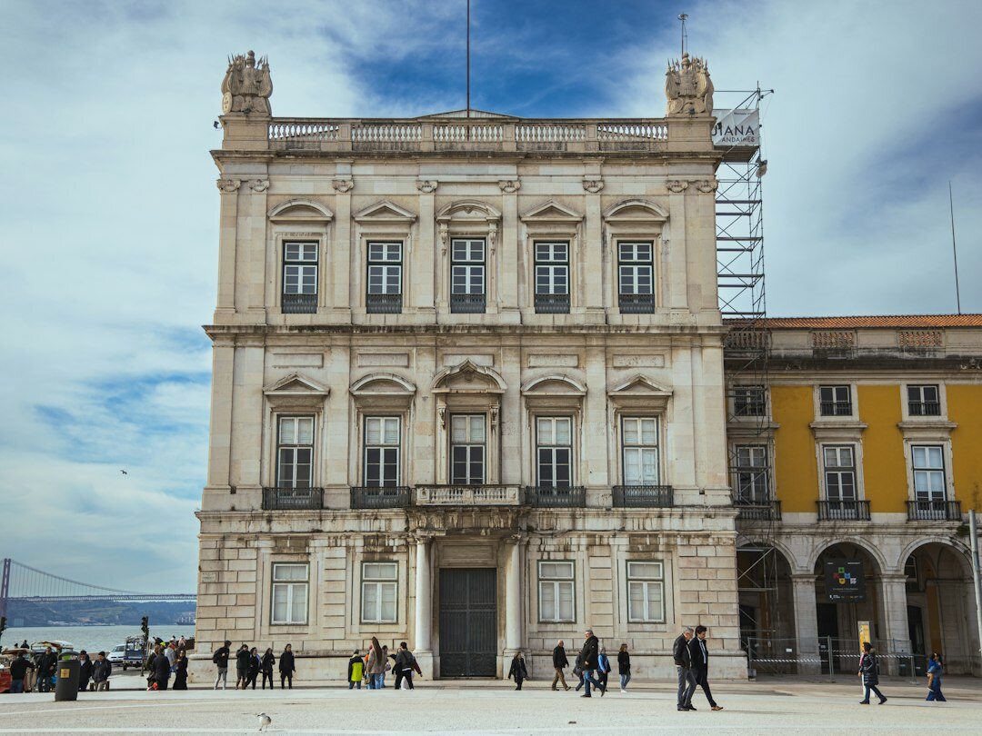 Exterior of the Portuguese Parliament building in Lisbon